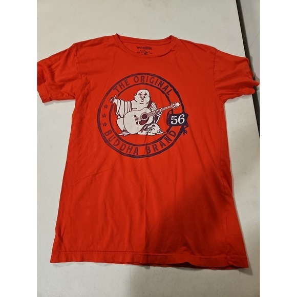 True Religion Other - True Religion Short Sleeve T-Shirt Buddha Logo Graphic Red Men's Size M (1511